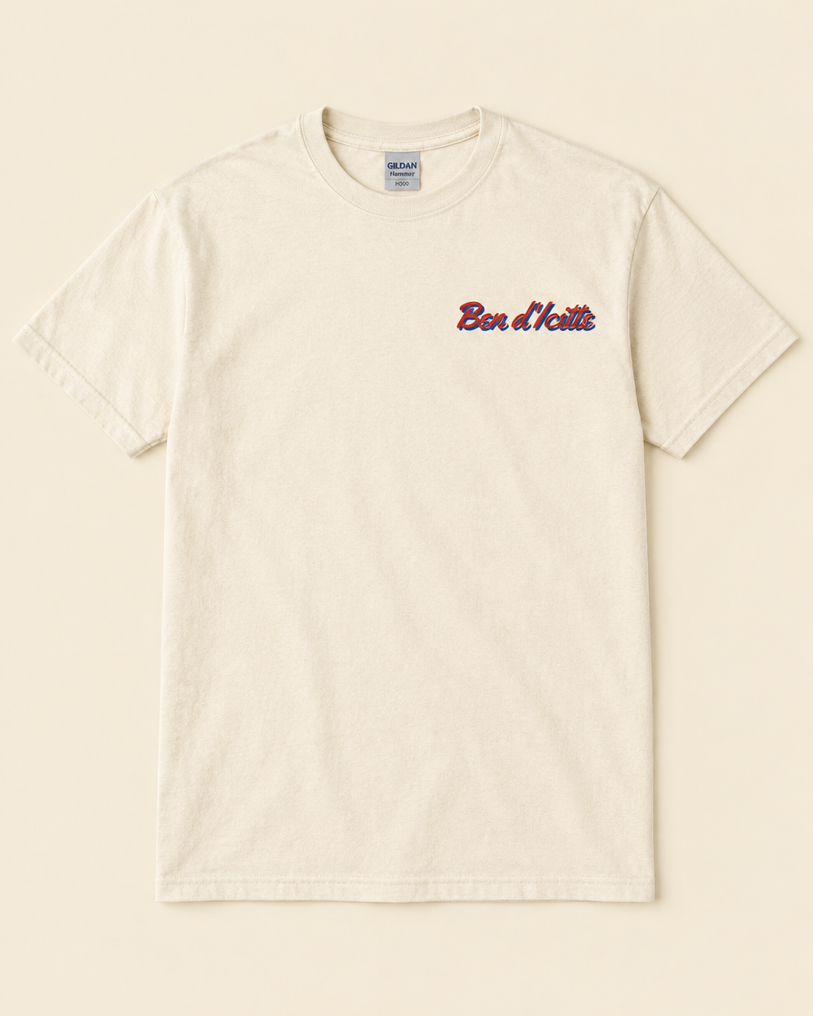 T-shirt Essentiel Ben d'Icitte — Naturel — petit logo Ben d'Icitte sur la poitrine